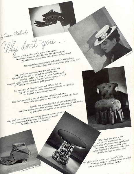 La rubrica “Why Don’t You...?”, Harper’s Bazaar, marzo 1937