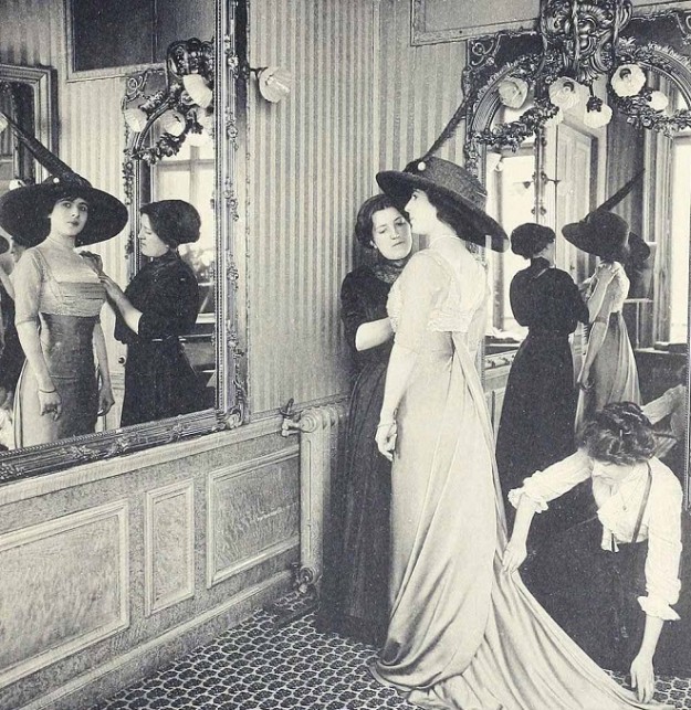 1910 House of Paquin - A fitting - Paris Fashion