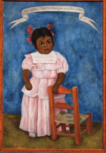 La niña Lupita Cruz a los 3 años, 1954 Óleo sobre tela 119 x 80 cm Colección particular en comodato, Museo Nacional de Arte 