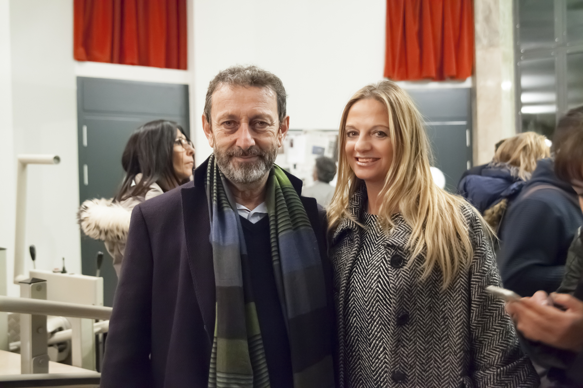 Fabiola Cinque con Michele Serra