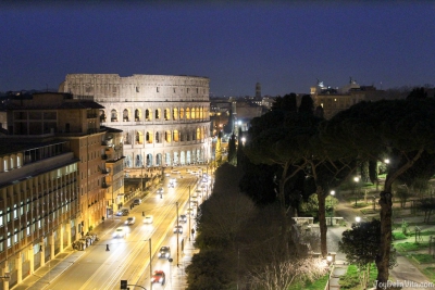 Mercure Roma Centro Colosseo-Panorama di notte