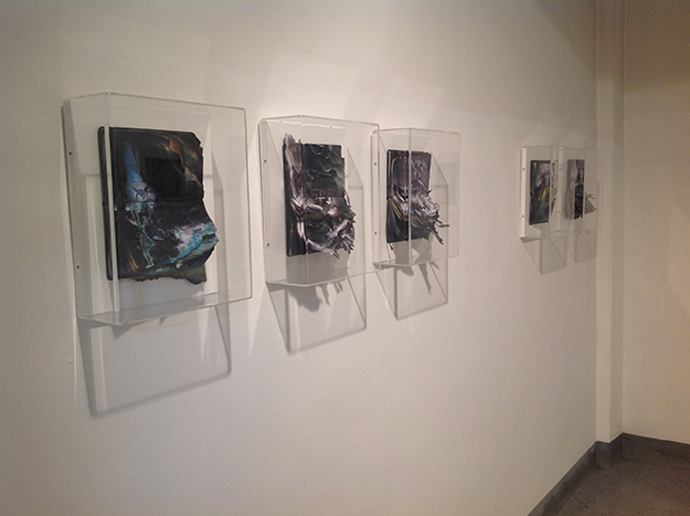Particolare dell'allestimento della galleria Zak, project space, artista Daniele Girardi Daniele Girardi