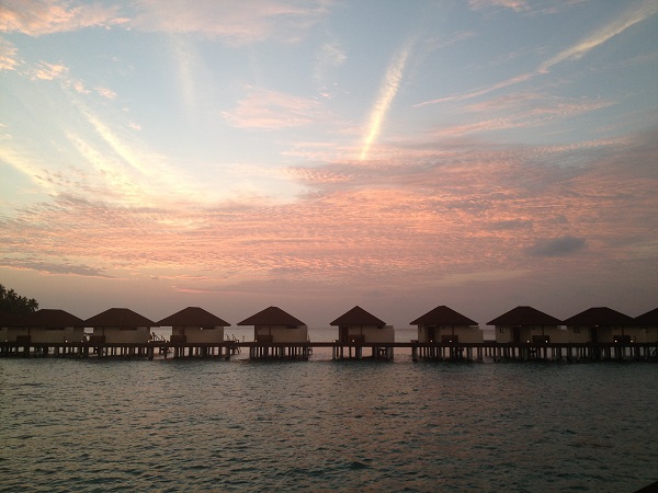 tramonto alle Maldive foto mywhere