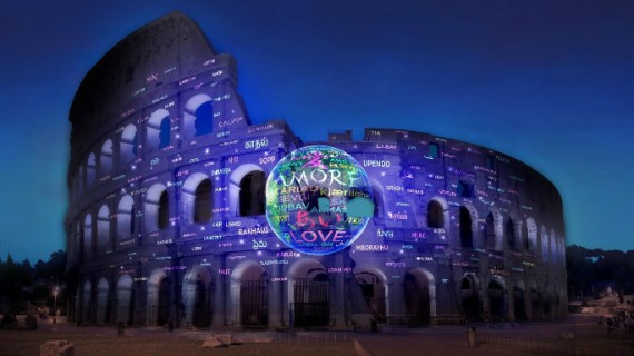 Il Colosseo si illumina per l’anniversario di Italia e Giappone.