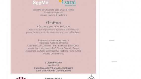 #SheHeart: un cuore per tutte le donne