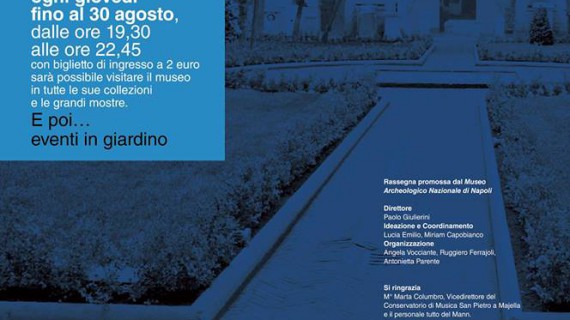 Giovedì d’estate al MANN: tra arte e musica
