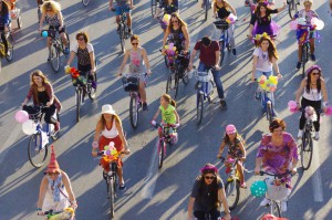 Fancy Women Bike Ride