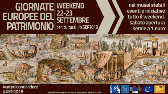 Giornate Europee del Patrimonio 2018: l’Arte da condividere