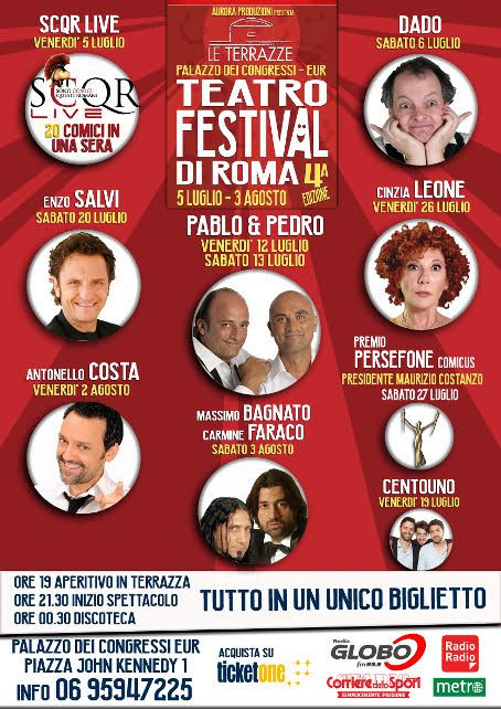 Terrazze Teatro Festival: da Enzo Salvi a Dado a tutto il peggio di Cinzia Leone
