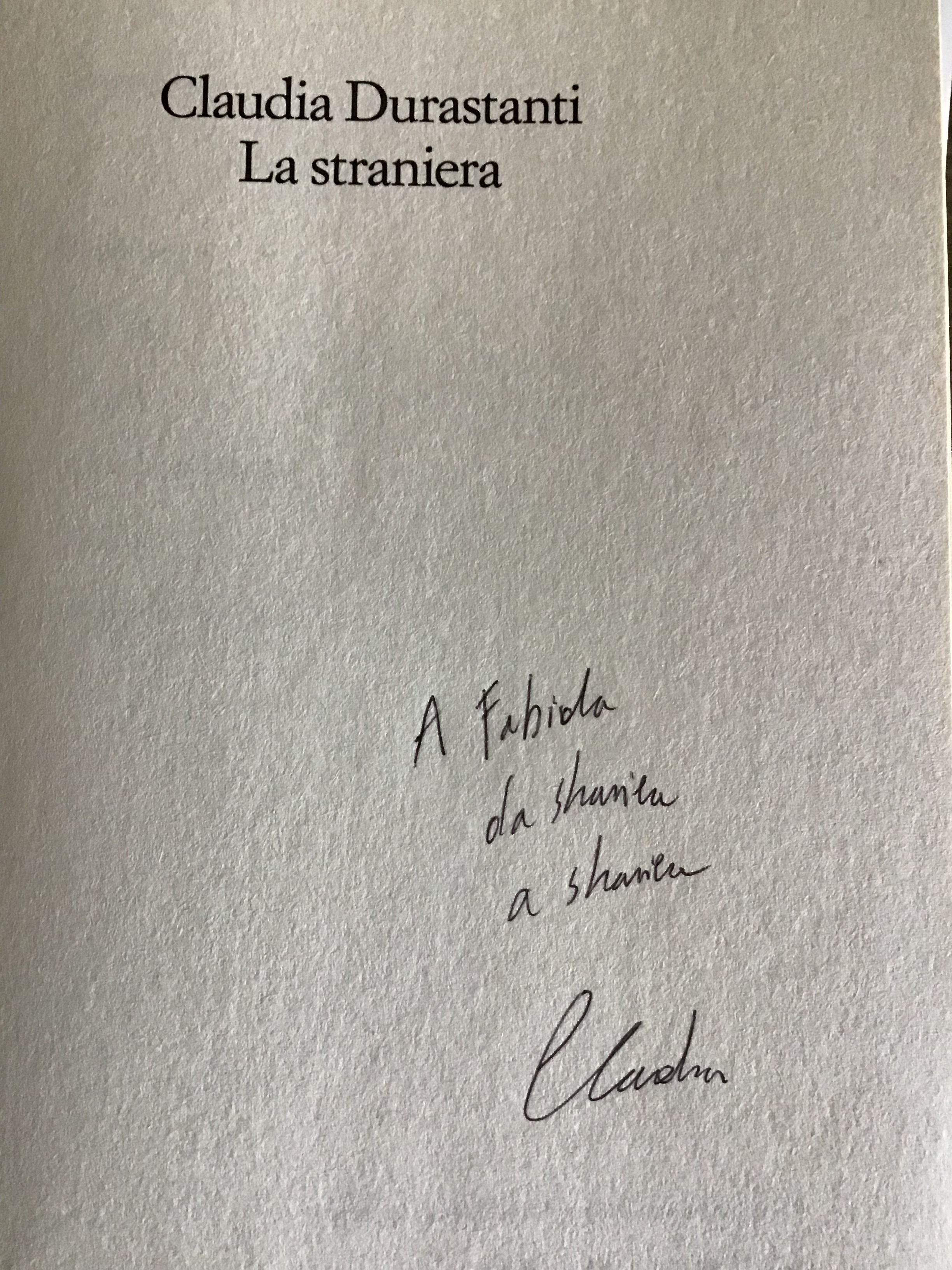 Fabiola Cinque Premio Strega 2019