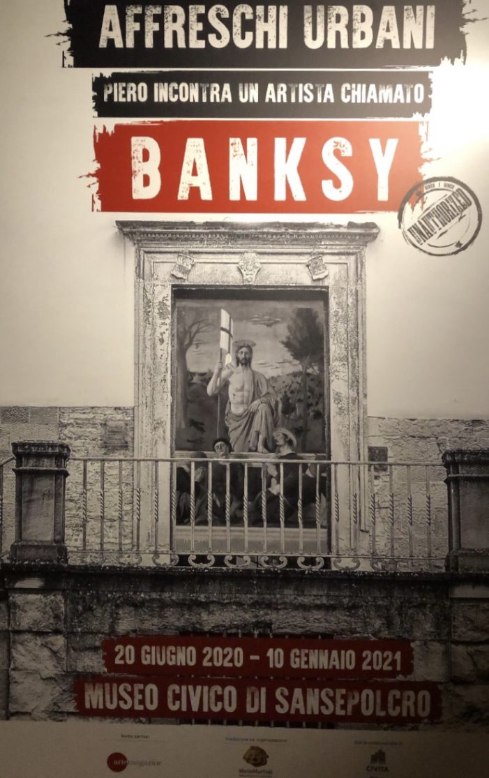 Cosa ci fa lo street artist Banksy a Sansepolcro? Ecco la mostra Affreschi Urbani