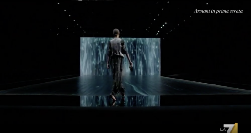 sfilata Giorgio Armani La7