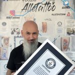 Intervista ad Alle Tattoo, il tatuatore italiano nel Guinness World Record: “Tatuare è un’arte, a breve il 15° Record!”