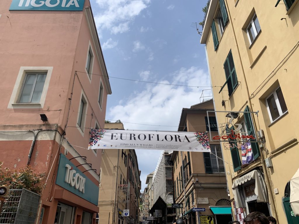 Centro di Genova con Euroflora