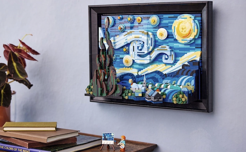 Il 1 giugno 2022 la multinazionale danese Lego  lancia  un set  ispirato al noto dipinto notte stellata di Vincent Van Gogh, preannunciato il 4 febbraio 2021. Sarà acquistabile negli store ufficiali per la collezione LEGO IDEAS MyWhere