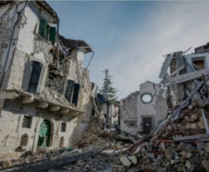 Palazzi distrutti nel centro di Haiti dopo il sisma
