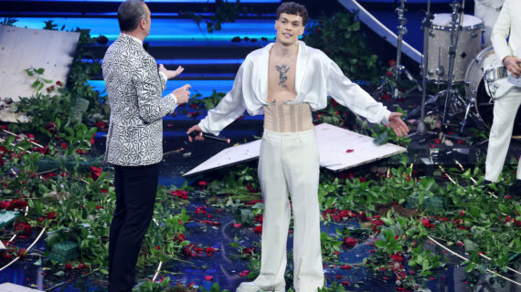 Blanco e le rose al Festival di Sanremo 2023