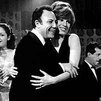 Claudio Villa e Iva Zanicchi durante il Festival di Sanremo 1967