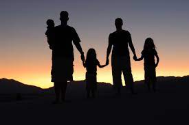 Famiglia - Foto al tramonto