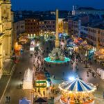 La magia di Piazza Navona tra gourmet e melodie festose