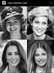 The Royal Ladies - Fonte: Account Instagram Fanpage di Kate Middleton