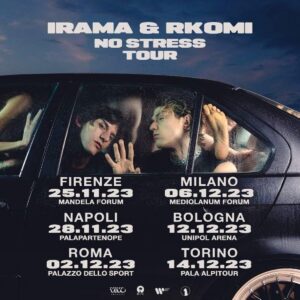 Irama a Sanremo 2024 - No Stress Tour Locandina - Fonte: Instagram - Irama Fan Page