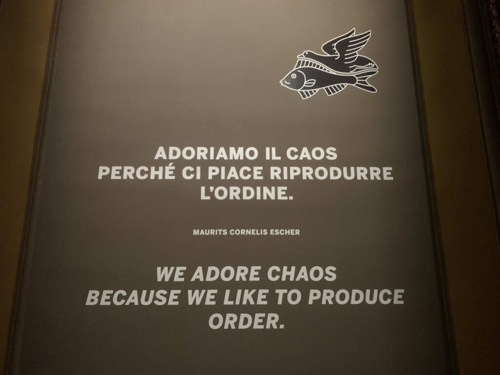 Mostra Escher a Roma Foto MyWhere scritta