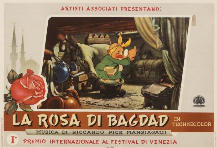 La Rosa di Bagdad alla Biennale Disegno Rimini, il primo film animato italiano