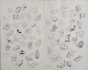 Bruno Munari, Studi per poltrone