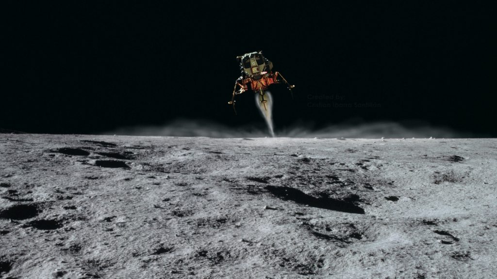 primo uomo sulla luna