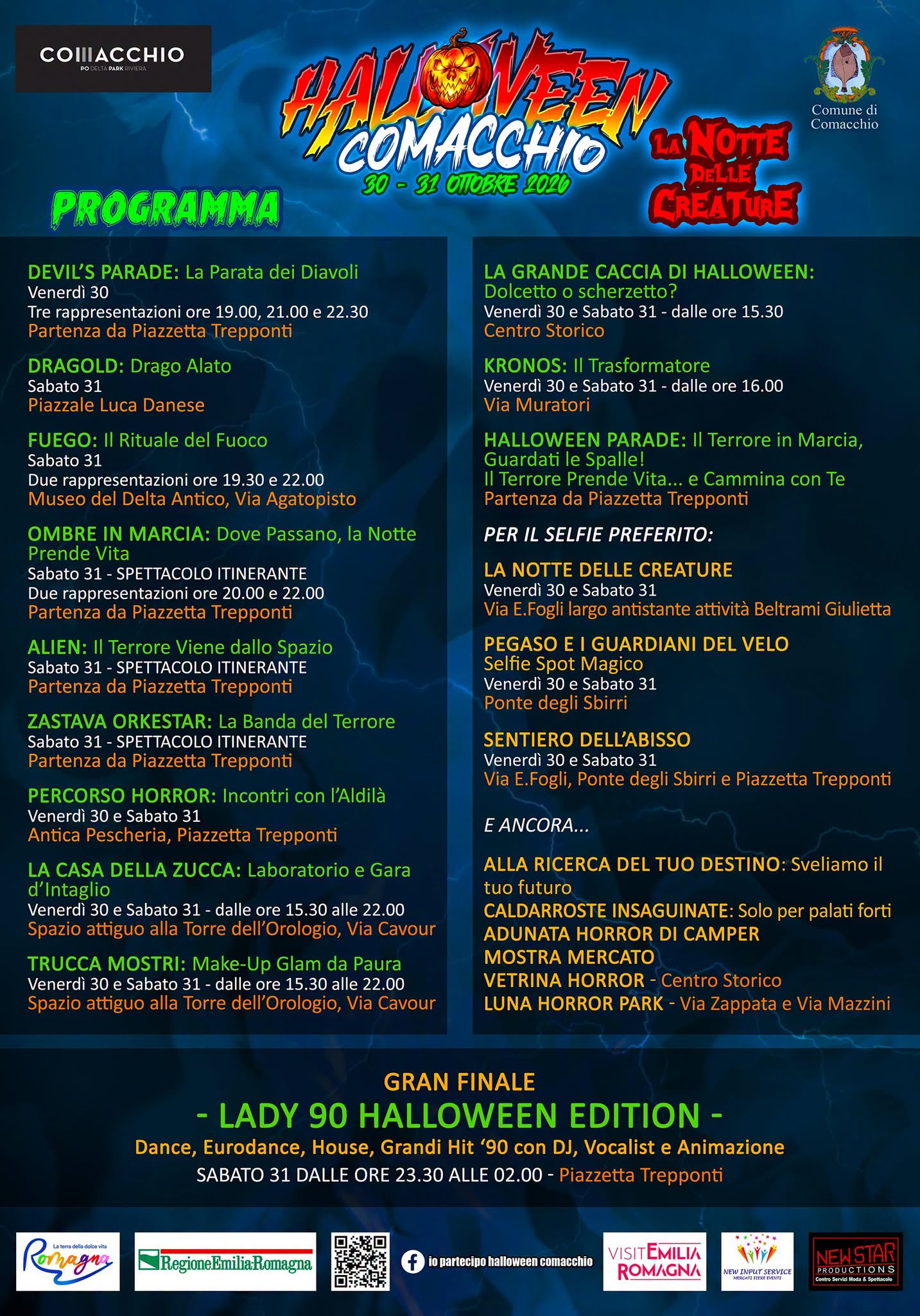 Programma 2026 Halloween a Comacchio